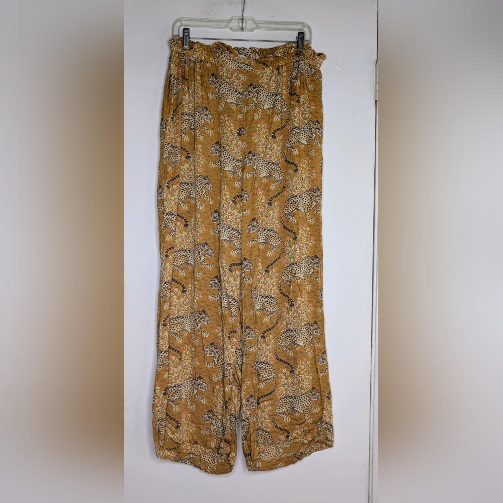 Printfresh • Eco Satin Wildest Dream Bagheera  Pajama Pant in Tobacco - Picture 3 of 5